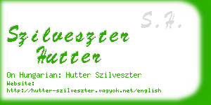 szilveszter hutter business card